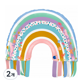 그라보 은박풍선 마리타임레인보우