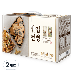 에스씨코리아 한입전병 김맛 5p + 흑임자맛 5p 세트 500g, 2세트