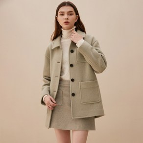 콜라보토리 여성용 Boucle Semi Ovesize Single Coat BECMA2005M