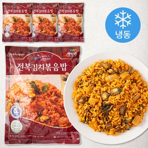 완도사랑 전복 김치 볶음밥 (냉동), 250g, 4개