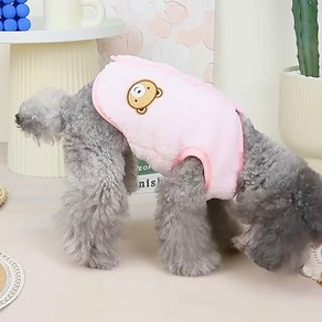 코코스튜디오 반려동물 곰냥이 양털 수면 조끼