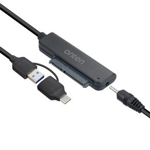 컴스 USB TYPE A / C to SATA 컨버터 50cm, FW627, 1개