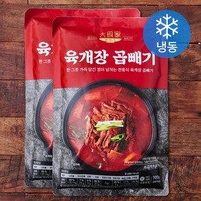 대식가 육개장 곱빼기 (냉동), 700g, 2개