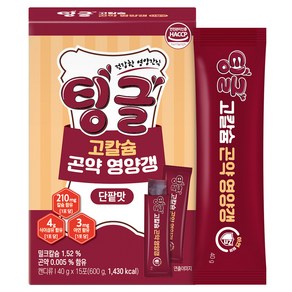 팅글 고칼슘 곤약 영양갱 단팥맛, 600g, 1개