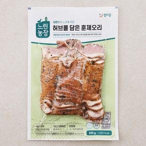 느린농장 허브를 담은 훈제오리 1등급, 600g, 1개