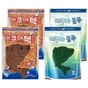 경원산업 아쿠아 베스트 커플3 떡밥 세트 텍2 2p + 블루 2p, 420g, 1세트