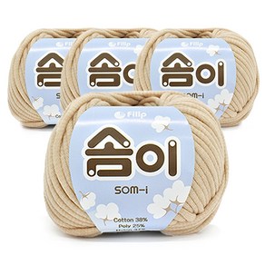 필립섬유 솜이 패브릭얀 뜨개실 65g 4p