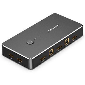 벤션 2 to 1 4K HDMI USB 포터블 KVM 스위치