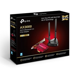 티피링크 Wi Fi 6 블루투스 5.0 PCIe 랜카드 데스크탑용