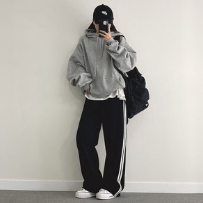 여성용 뱅뱅 두줄 트레이닝 팬츠