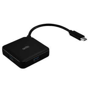 엑토 4포트 USB 3.2 Gen1 타입C 멀티허브 HUB-40, 블랙, 1개