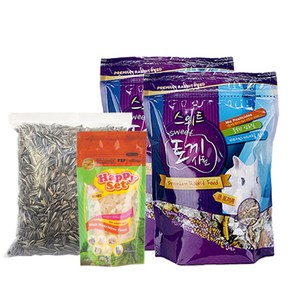 로라펫 스위트 큰 토끼 사료 750g x 2p + 파인애플칩 80g + 해바라기씨 380g, 1세트