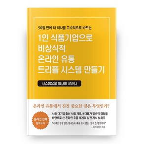 1인 식품기업으로 비상식적 온라인 유통 트리플 시스템 만들기:90일 만에 내 회사를 고수익으로 바꾸는  시스템으로 회사를 살린다, 창조와지식