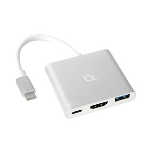 COX 3포트 USB C 3 in 1 멀티 허브 CTH30, Silve, 1개