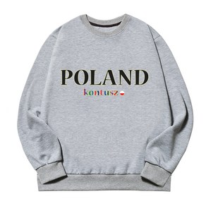 언탭트 남성용 빅사이즈 POLAND 맨투맨 티셔츠