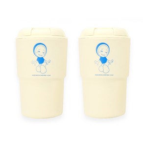 릴팡 유미의세포들 리유저 텀블러 2p, 혼합색상, 350ml