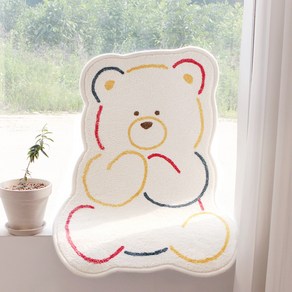 바이빔 폭신폭신 곰 발매트, 아이보리