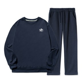 NSD 남성용 M~4XL 빅사이즈 N 스포츠 스몰로고 기모 맨투맨 트레이닝 상하의세트