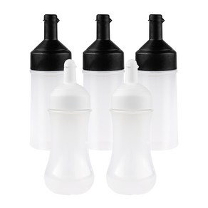 인블룸 스퀴즈 오일 드래싱 소스통 블랙 250ml 3p + 다용도 소스통 화이트 350ml 2p 세트, 1세트