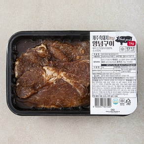 제주흑돼지 칼집 양념구이, 1kg, 1개