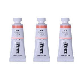 신한에쎈스 아크릴 컬러 물감 Tube A 시리즈 셸 핑크 3p, 1색, 50ml