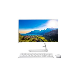 레노버 일체형PC White ideaCente AIO3-24ALC6 R5 (라이젠5-5500U WIN미포함 60.45cm RAM 8GB SSD 256GB HDD 1TB), 기본형