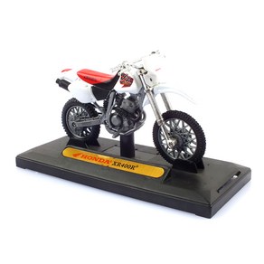 MOTORMAX 1:18 레프리카 혼다 XR400R 오토바이 모형 MTX057017WH, 화이트, 1개