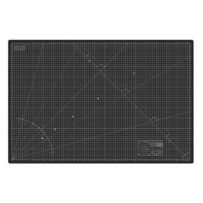 아날로그 양면 셀프힐링 울트라 커팅매트, 블랙 + 그레이