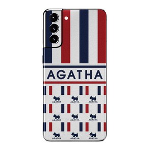 아가타 레더 프로텍티브 휴대폰 케이스 AGATHA-04, 1개