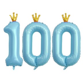 JOYPARTY 숫자 100 은박풍선 왕관 90cm