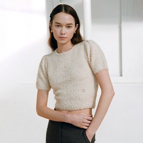 로라로라 여성용 PUFF KNIT TOP