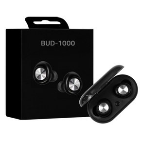 디이펙트 블루투스 무선 이어폰, BUD-1000, 블랙