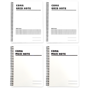 투코비 코마 노트 A5 그리드 2p + 무지 2p