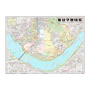 지도닷컴 용산구 관내도 코팅형 소 110 x 78 cm