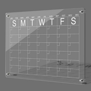 만들하비 냉장고 붙이는 아크릴 자석 메모보드 01 월간달력