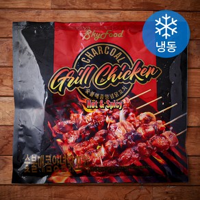 스카이푸드 숯불 매콤양념 닭꼬치 (냉동), 400g, 1개