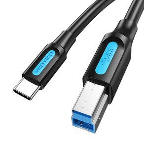 벤션 C타입 to USB3.0 B CM BM 고속 케이블, 1개, 0.25m