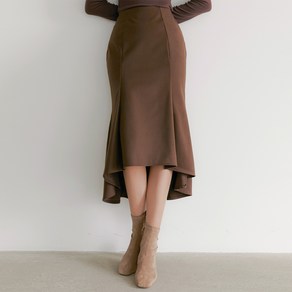 리올그 FLU FLARE LONG SKIRT CAMEL