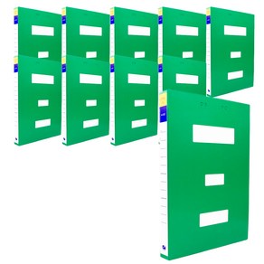 희망사무포인트 청스프링 화일 A4, 녹색, 10개