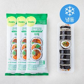 랠리 곤약김밥 야채 (냉동), 230g, 3개