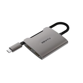 넥스트유 USB-C tO 듀얼 HDMI 멀티 디스플레이