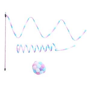 펫츠몬 고양이 캣닢 장난감 롱리본 + 스프링 + 폼폼볼 3종 세트