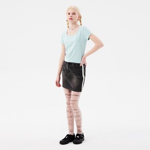 키르시 CHERRY SIDE POINT DENIM SKIRT