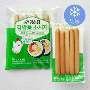 진주햄 더건강하닭 닭가슴살 김밥용 소시지 3개입 (냉동), 675g, 1개