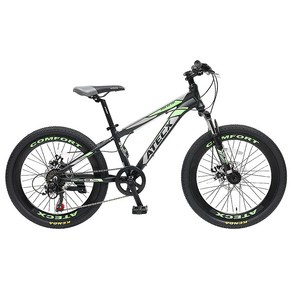 아텍스 컴포트 2200D 기계식 알루미늄 MTB 자전거 반조립 55cm, 블랙네온, 1개