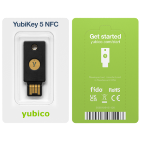 Yubico 보안키 유비키 5C NFC USB-C/FIDO2/WebAuthn/U2F/2단계 인증/고내구성/내충격성/방수