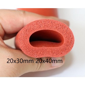 20mm id 20x30mm 20x40mm 내열성 폼 실리콘 호스 발포 스폰지 튜브 저밀도 빨간색 슬리브, [01] 20x30mm, 1개