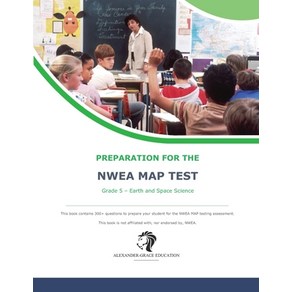 (영문도서) NWEA Map Test Preparation - Grade 5 Earth and Space Science Paperback