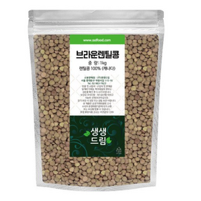 생생드림 브라운 렌틸콩, 1kg, 1개