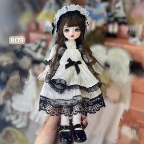 구체관절인형 30cm 메이크업 풀세트 1/6 USD BJD 구관 의상 30종, 1세트, 009 의상만 구매